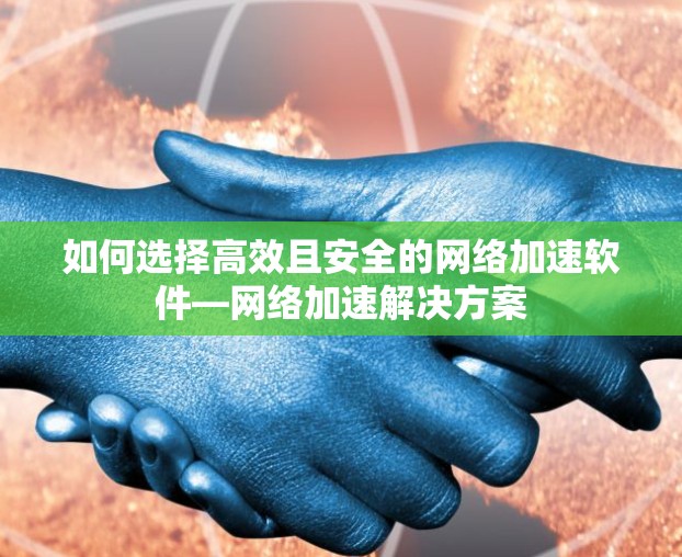 如何选择高效且安全的网络加速软件—网络加速解决方案