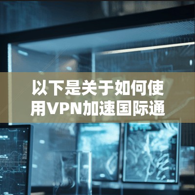 以下是关于如何使用VPN加速国际通讯的详细步骤