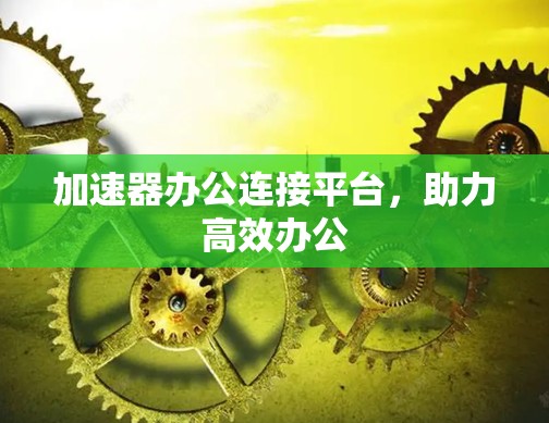 加速器办公连接平台，助力高效办公
