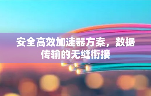 安全高效加速器方案,数据传输的无缝衔接 安全高效加速器方案,数据传输的无缝衔接