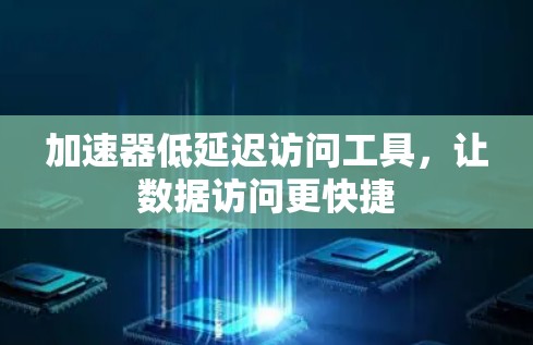 加速器低延迟访问工具,让数据访问更快捷 加速器低延迟访问工具,让数据访问更快捷