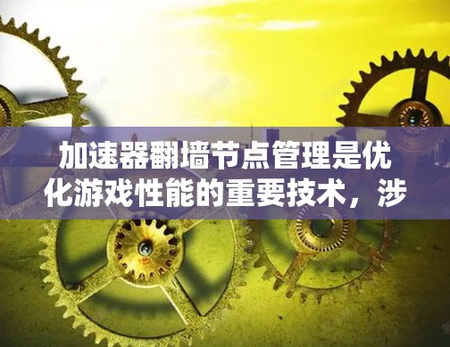 加速器翻墙节点管理是优化游戏性能的重要技术,涉及多个关键步骤和配置。以下是对该问题的逐步解释 加速器翻墙节点管理是优化游戏性能的重要技术,涉及多个关键步骤和配置。以下是对该问题的逐步解释
