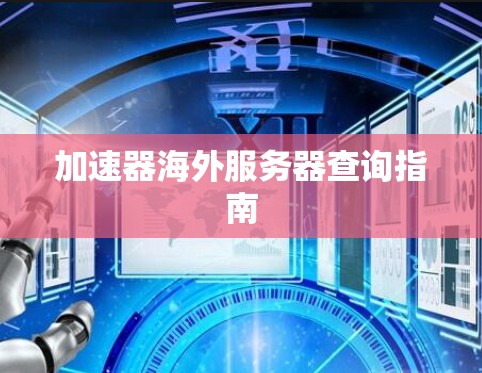 加速器海外服务器查询指南 加速器海外服务器查询指南