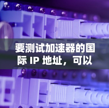 要测试加速器的国际 IP 地址,可以按照以下步骤操作 要测试加速器的国际 IP 地址,可以按照以下步骤操作