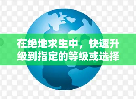 在绝地求生中,快速升级到指定的等级或选择特定的技能加速可以通过以下步骤实现 在绝地求生中,快速升级到指定的等级或选择特定的技能加速可以通过以下步骤实现