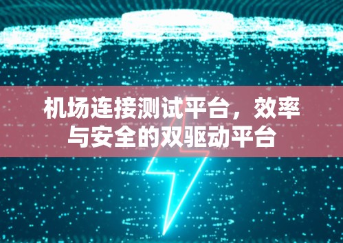 机场连接测试平台，效率与安全的双驱动平台