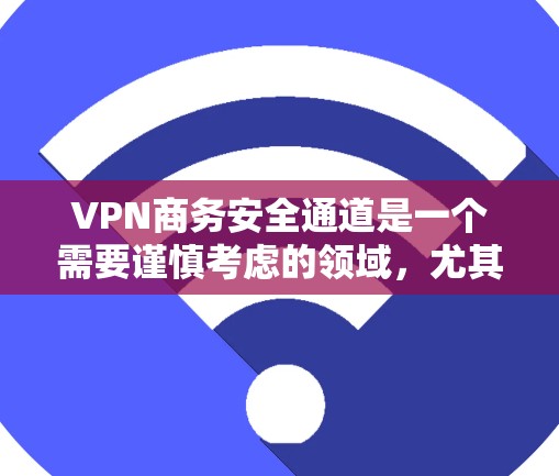 VPN商务安全通道是一个需要谨慎考虑的领域，尤其是对于商务人士来说，任何风险都不能被忽视。以下是针对VPN商务安全通道的详细分析和建议